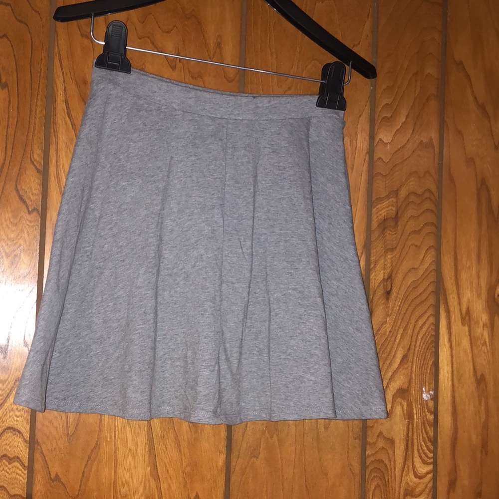 Grey F21 Skater Skirt